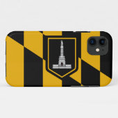 Coques Case-Mate iPhone Drapeau Baltimore (Dos (Horizontal))
