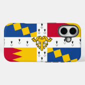 Coques Case-Mate iPhone Drapeau/bannière des armoiries de Birmingham, Angl (Verso (horizontal))