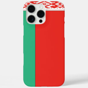 Coques iPhone 16 Pro Max Drapeau BELARUS personnalisable