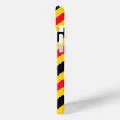 Coques Case-Mate iPhone Drapeau belge motif (Verso / Gauche)