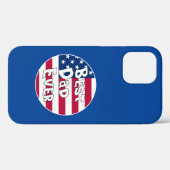 Coques Case-Mate iPhone Drapeau Best Papa Ever USA (Verso (horizontal))