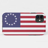 Coques Case-Mate iPhone Drapeau Betsy Ross 13 étoiles Drapeau américain 17 (Dos (Horizontal))