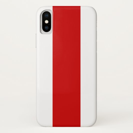 Coques Case-Mate iPhone Drapeau biélorusse (rouge et blanc) (Dos)