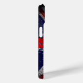 Coques Case-Mate iPhone drapeau bleu et rouge d'Angleterre (Verso / Droite)