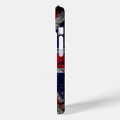 Coques Case-Mate iPhone drapeau bleu et rouge d'Angleterre (Verso / Gauche)