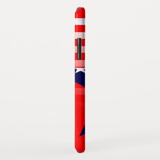 Coques Case-Mate iPhone Drapeau bleu étoile (Dos/Droite)