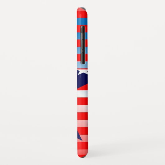 Coques Case-Mate iPhone Drapeau bleu étoile (Dos/Gauche)