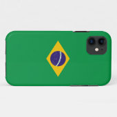 Coques Case-Mate iPhone Drapeau brésilien (Dos (Horizontal))