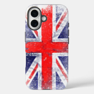 Coques iPhone 16 Drapeau britannique