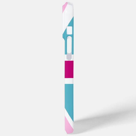 Coques Case-Mate iPhone Drapeau britannique bleu et rose (Verso / Gauche)