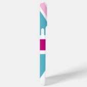 Coques Case-Mate iPhone Drapeau britannique bleu et rose (Verso / Droite)