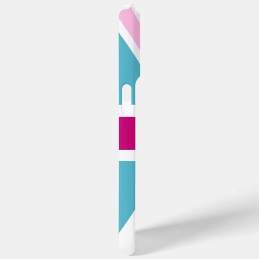 Coques Case-Mate iPhone Drapeau britannique bleu et rose (Verso / Droite)