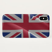 Coques Case-Mate iPhone drapeau britannique flottant - (Dos (Horizontal))