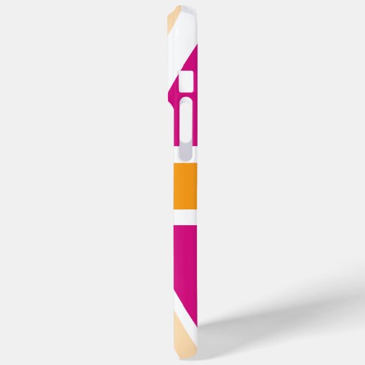 Coques Case-Mate iPhone Drapeau britannique rose et orange (Verso / Gauche)