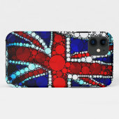 Coques Case-Mate iPhone Drapeau britannique Union Jack moderne (Dos (Horizontal))