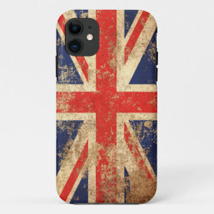 Coques Pour iPhone Drapeau britannique vintage âgé rugueux