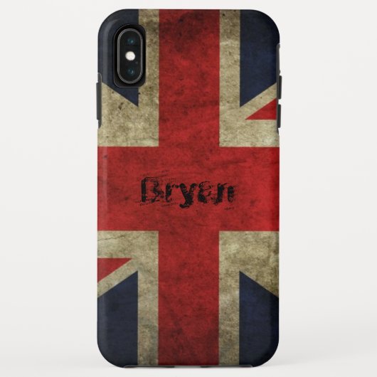 Coques Case-Mate iPhone Drapeau britannique vintage Grunge (Dos)