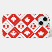 Coques Case-Mate iPhone Drapeau canadien avec feuilles d'érable (Verso (horizontal))