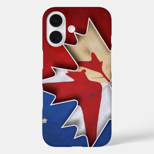 Coques Case-Mate iPhone Drapeau canadien avec Stars Design américain (Verso)