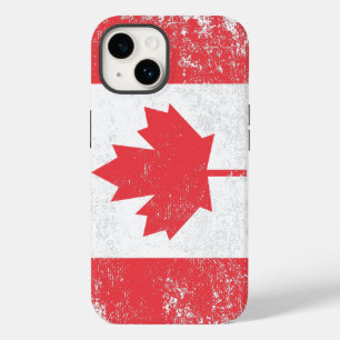 Coque Pour iPhone 14 Drapeau canadien en détresse