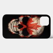 Coques Case-Mate iPhone Drapeau canadien en noir (Verso (horizontal))