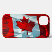 Coques Case-Mate iPhone Drapeau canadien Feuille d'érable Image patriotiqu (Verso (horizontal))