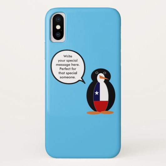 Coques Case-Mate iPhone Drapeau chilien parlant de Mme Penguin (Dos)