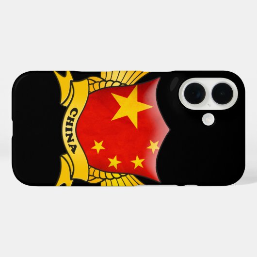 Coques Case-Mate iPhone Drapeau chinois (Verso (horizontal))
