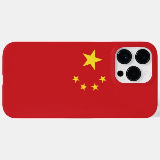 Coques Case-Mate iPhone Drapeau chinois (Verso (horizontal))