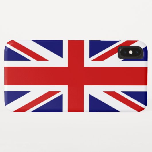 Coques Case-Mate iPhone Drapeau classique du Royaume-Uni (Dos (Horizontal))