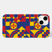 Coques Case-Mate iPhone Drapeau Colombie Motif coloré (Verso (horizontal))