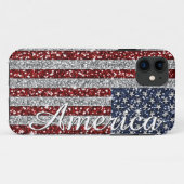 Coques Case-Mate iPhone Drapeau cool tendance Amérique brillant fausse par (Dos (Horizontal))