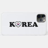 Coques Case-Mate iPhone Drapeau coréen Love Heart (Dos (Horizontal))