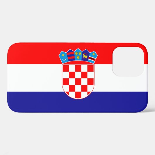 Coques Case-Mate iPhone Drapeau croate Hrvatska zastava (Verso (horizontal))