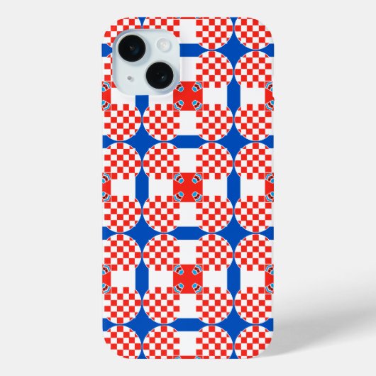 Coques Case-Mate iPhone Drapeau croate motif (Verso)