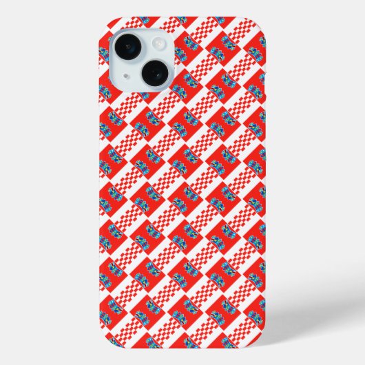 Coques Case-Mate iPhone Drapeau croate motif (Verso)