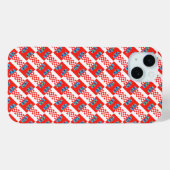 Coques Case-Mate iPhone Drapeau croate motif (Verso (horizontal))