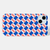 Coques Case-Mate iPhone Drapeau croate motif (Verso (horizontal))