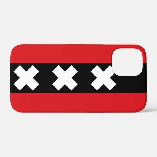 Coques Case-Mate iPhone Drapeau d'Amsterdam (Verso (horizontal))