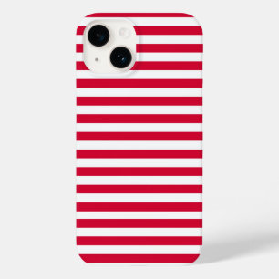 Coque Pour iPhone 14 drapeau danemark rayures pays couleur motif rouge