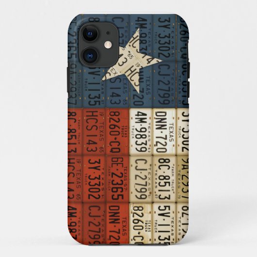 Coques Case-Mate iPhone Drapeau d'art solitaire de plaque minéralogique (Dos)