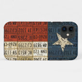 Coques Case-Mate iPhone Drapeau d'art solitaire de plaque minéralogique (Dos (Horizontal))