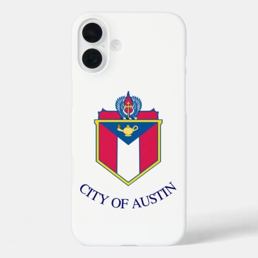 Coques Case-Mate iPhone Drapeau d'Austin, Texas (Verso)