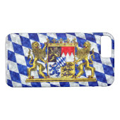 Coques Case-Mate iPhone Drapeau de Bavière (Dos (Horizontal))