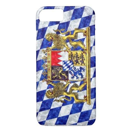 Coques Case-Mate iPhone Drapeau de Bavière (Dos)