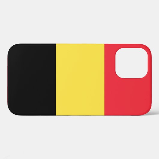 Coques Case-Mate iPhone Drapeau de Belgique (Verso (horizontal))
