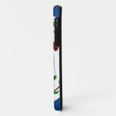 Coques Case-Mate iPhone Drapeau de Belize (Dos/Gauche)