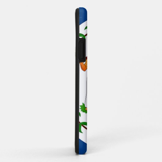 Coques Case-Mate iPhone Drapeau de Belize (Dos/Droite)