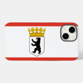 Coques Case-Mate iPhone Drapeau de Berlin (Verso (horizontal))