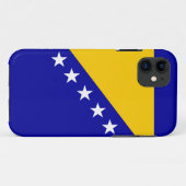 Coques Case-Mate iPhone Drapeau de Bosnie-Herzégovine (Dos (Horizontal))